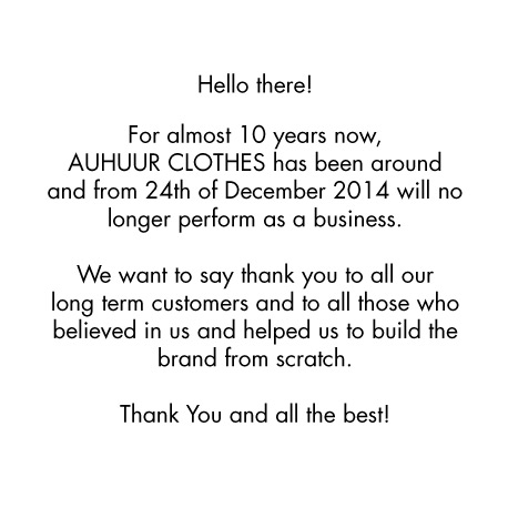 Goodbye AUHUUR